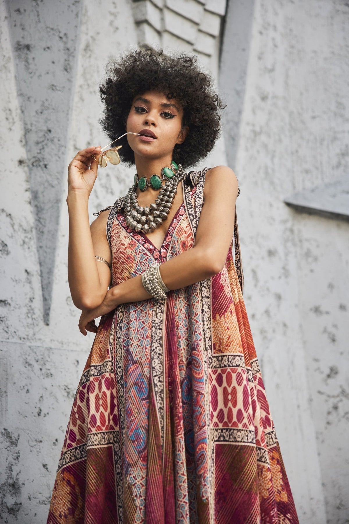 ROSETTE MAXI DRESS