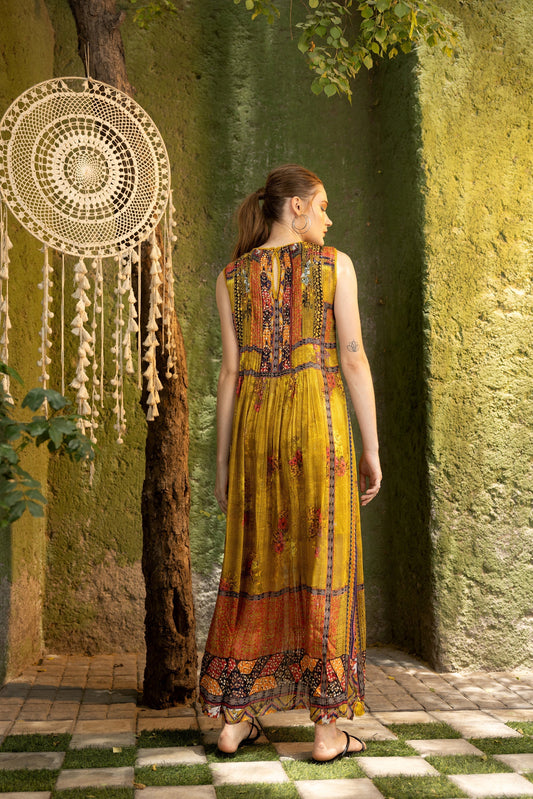 ARINNA EMBROIDERED MAXI DRESS