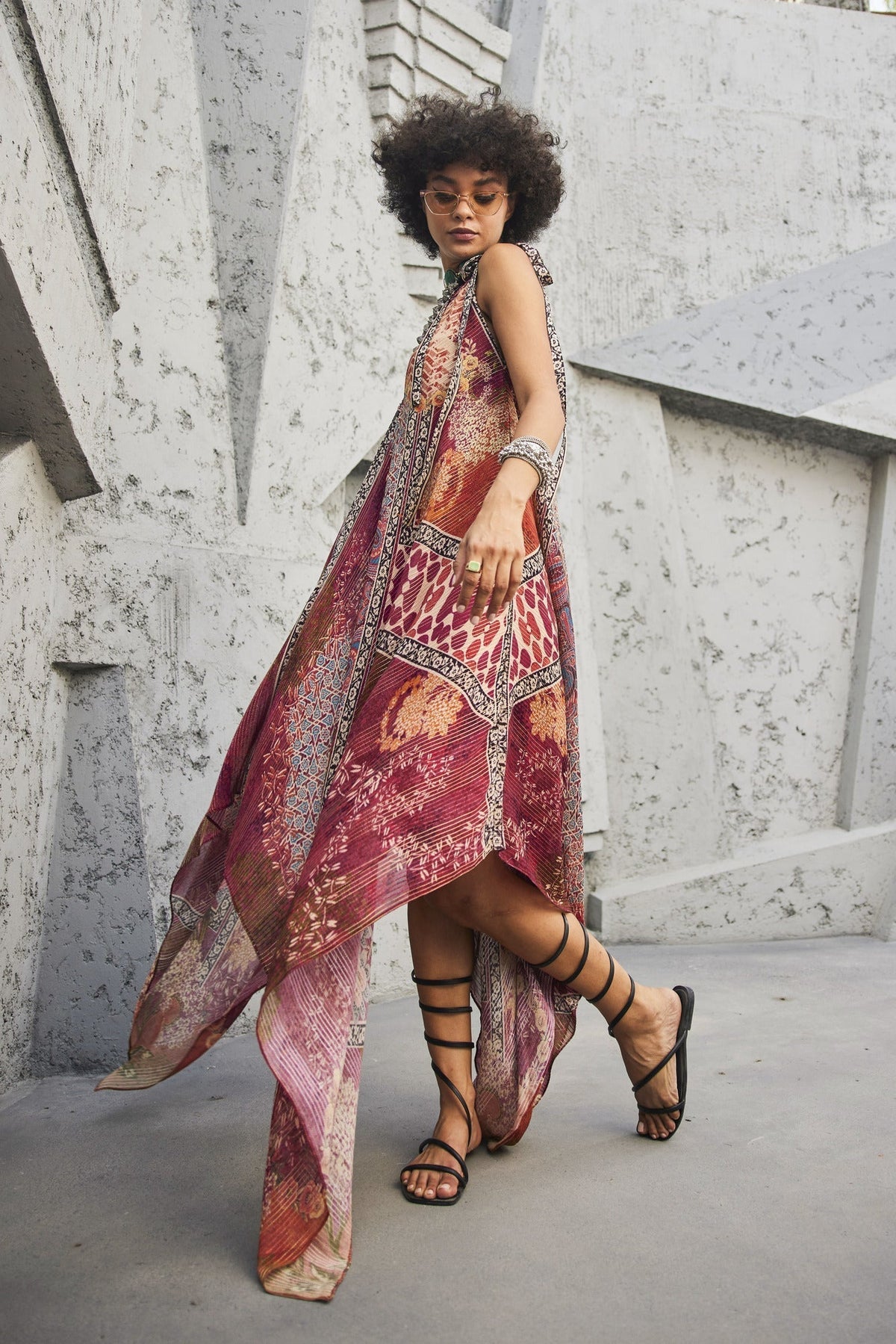 ROSETTE MAXI DRESS