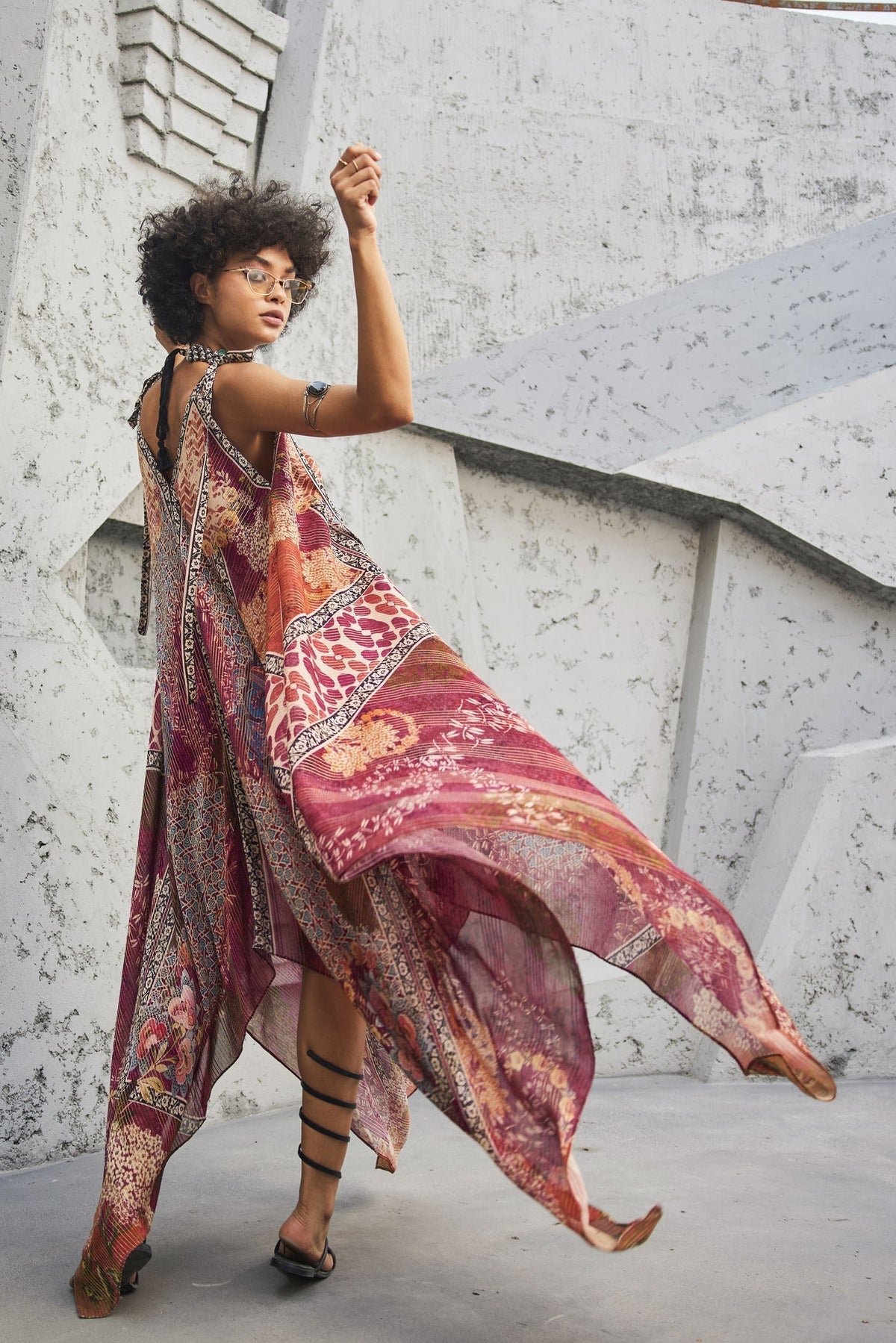 ROSETTE MAXI DRESS