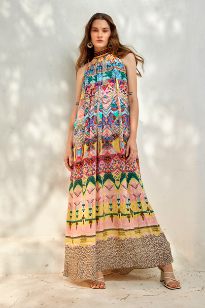HALTER NECK MAXI DRESS