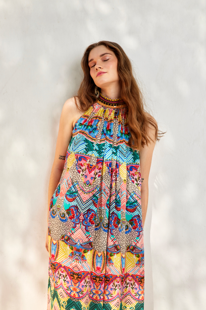 HALTER NECK MAXI DRESS